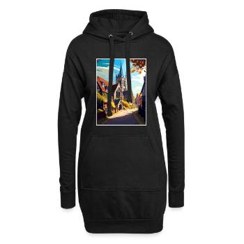 Ministre Angleterre Kent Vintage Travel Poster WPA - Sweat-shirt à capuche long Femme - noir - Devant