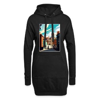 Leeds England Yorkshire Vintage Reiseposter WPA - Hoodie-Kleid - Schwarz - Vorne