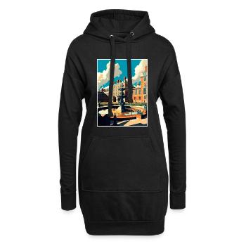 Hampton Palace England Vintage Reiseposter WPA - Hoodie-Kleid - Schwarz - Vorne
