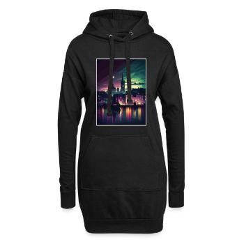 Galway Skyline Irland Vintage Reiseposter WPA - Hoodie-Kleid - Schwarz - Vorne