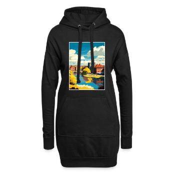 Newark On Trent England Vintage Reiseposter WPA - Hoodie-Kleid - Schwarz - Vorne