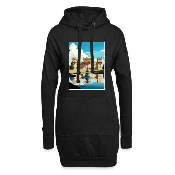 Blenheim Palace England Vintage Reiseposter WPA - Hoodie-Kleid - Schwarz - Vorne