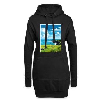 Rame Halbinsel Cornwall Vintage Reiseposter WPA - Hoodie-Kleid - Schwarz - Vorne