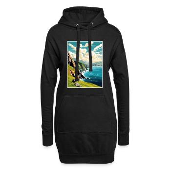 Slieve League Irland Vintage Reiseposter WPA - Hoodie-Kleid - Schwarz - Vorne