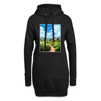 Porthoustock Cornwall Vintage Reiseposter WPA - Hoodie-Kleid - Schwarz - Vorne