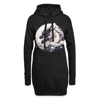 Mecha Tier Tiger Wolf Fuchs Pferd Cyborg - Hoodie-Kleid - Schwarz - Vorne