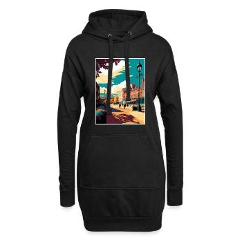 Penrith Dekoration Vintage Reise Poster Souvenir - Hoodie-Kleid - Schwarz - Vorne