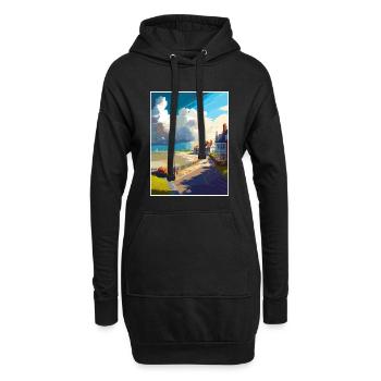 Hythe England Kent Vintage Reiseposter Souvenir - Hoodie-Kleid - Schwarz - Vorne