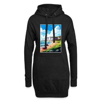 Dover England Kent Vintage Reiseposter Souvenir - Hoodie-Kleid - Schwarz - Vorne
