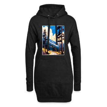 Angeles National Forest Kalifornien Reiseposter - Hoodie-Kleid - Schwarz - Vorne