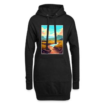 Parc national des volcans Volcanoe Hawaii Souvenir - Sweat-shirt à capuche long Femme - noir - Devant