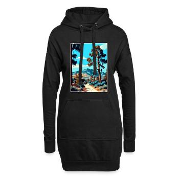 San Bernardino National Forest California Souvenir - Hoodie-Kleid - Schwarz - Vorne