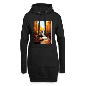Souvenir du parc d’État de Ricketts Glen en Pennsylvanie - Sweat-shirt à capuche long Femme - noir - Devant