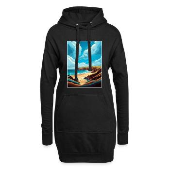 Point Reyes National Seashore California Souvenir - Hoodie-Kleid - Schwarz - Vorne