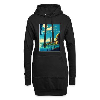 Lake Constance Vintage Travel Poster WPA Souvenir - Hoodie Dress - black - Front