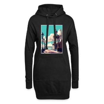 Brighton England Vintage Reiseposter Souvenir - Hoodie-Kleid - Schwarz - Vorne