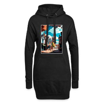 Chester England Vintage Reiseposter WPA Souvenir - Hoodie-Kleid - Schwarz - Vorne