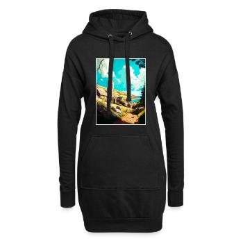 St. Agnes England Vintage Reiseposter Souvenir - Hoodie-Kleid - Schwarz - Vorne