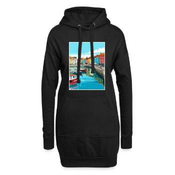 Weymouth England Vintage Reiseposter Souvenir - Hoodie-Kleid - Schwarz - Vorne