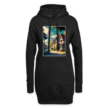 Lindfield England Vintage Reiseposter Souvenir - Hoodie-Kleid - Schwarz - Vorne