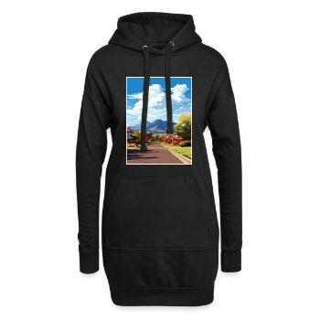 Springdale Utah affiches Vintage voyage affiche WPA - Sweat-shirt à capuche long Femme - noir - Devant