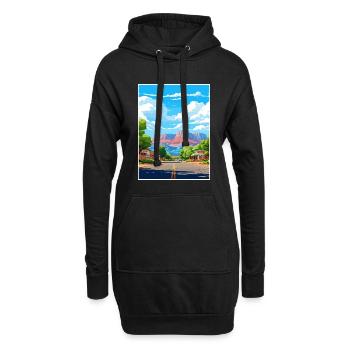 Springdale Utah affiches Vintage voyage affiche WPA - Sweat-shirt à capuche long Femme - noir - Devant