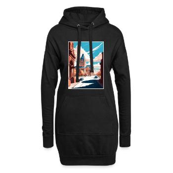 Syracuse New York State Vintage Reiseposter WPA - Hoodie-Kleid - Schwarz - Vorne