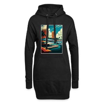 Fort Lauderdale Florida Vintage Reiseposter WPA - Hoodie-Kleid - Schwarz - Vorne