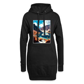 Convict Lake California Vintage Travel Poster WPA - Hoodie Dress - black - Front