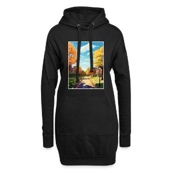 Hyde Park New York State Vintage-Reiseposter WPA - Hoodie-Kleid - Schwarz - Vorne