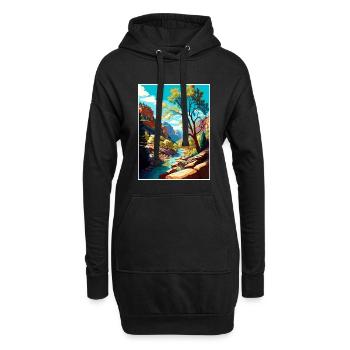 Oak Creek Canyon Arizona Vintage Reiseposter WPA - Hoodie-Kleid - Schwarz - Vorne