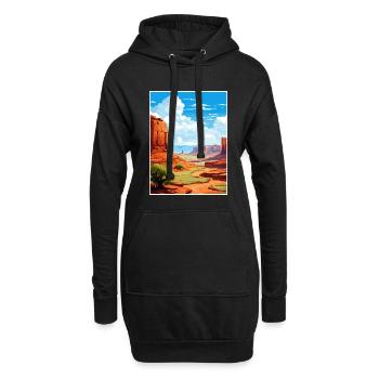 Canyonlands Nationalpark Vintage Reiseposter - Hoodie-Kleid - Schwarz - Vorne