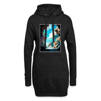 Florida Caverns State Park Affiche de voyage Vintage - Sweat-shirt à capuche long Femme - noir - Devant