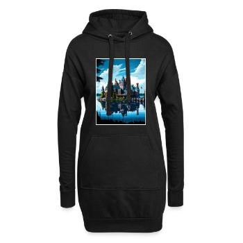 Boldt Castle New York État Vintage affiche de voyage - Sweat-shirt à capuche long Femme - noir - Devant