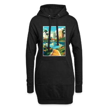 Orlando Beach Florida Vintage Reiseposter WPA - Hoodie-Kleid - Schwarz - Vorne