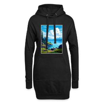 Kenai Fjords Nationalpark Alaska Reiseposter - Hoodie-Kleid - Schwarz - Vorne