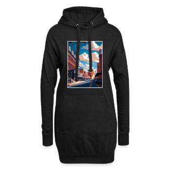 Lancaster County Pennsylvania Reiseposter - Hoodie-Kleid - Schwarz - Vorne