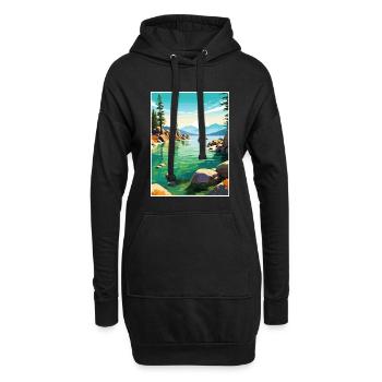 Sand Harbor State Park Nevada Reiseposter - Hoodie-Kleid - Schwarz - Vorne