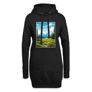 Chugach National Forest Alaska Reiseposter - Hoodie-Kleid - Schwarz - Vorne