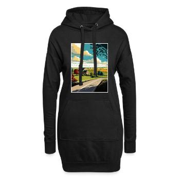 Lancaster County Pennsylvania Reiseposter - Hoodie-Kleid - Schwarz - Vorne