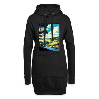 Brandywine Valley Pennsylvania Reiseposter - Hoodie-Kleid - Schwarz - Vorne