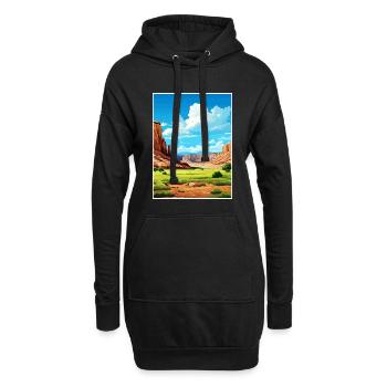 Capitol Reef National Park Vintage Reiseposter - Hoodie-Kleid - Schwarz - Vorne