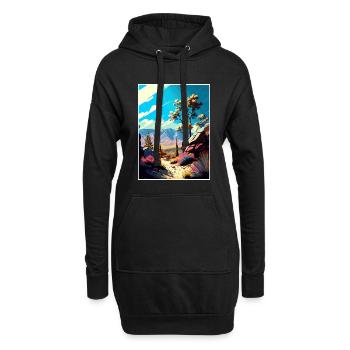 Los Padres National Forest Vintage Reiseposter - Hoodie-Kleid - Schwarz - Vorne