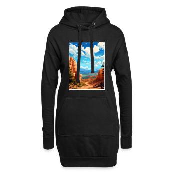 Bryce Canyon National Park Vintage Travel Poster - Hoodie Dress - black - Front