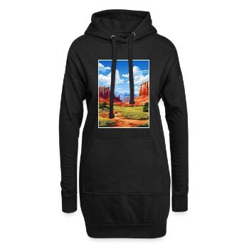 Capitol Reef National Park Vintage Reiseposter - Hoodie-Kleid - Schwarz - Vorne