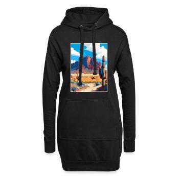 Superstition Mountains Arizona Reiseposter - Hoodie-Kleid - Schwarz - Vorne