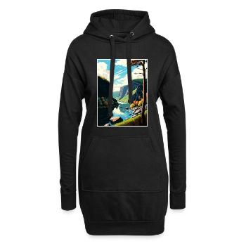 Delaware Water Gap Pennsylvania Reiseposter - Hoodie-Kleid - Schwarz - Vorne