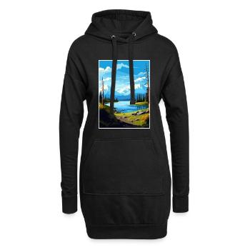 Lake Clark Nationalpark Alaska Reiseposter - Hoodie-Kleid - Schwarz - Vorne