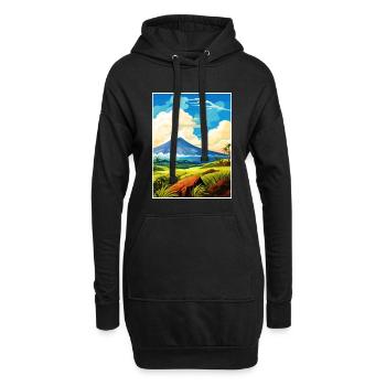 Hawai Vulkane Nationalpark Reiseposter - Hoodie-Kleid - Schwarz - Vorne