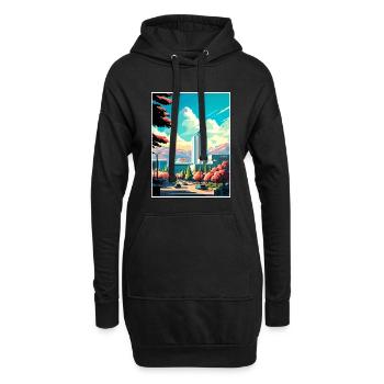 San Jose Kalifornien Vintage Reiseposter Souvenir - Hoodie-Kleid - Schwarz - Vorne